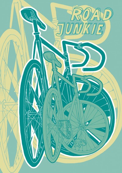Bike Road Junkie Poster