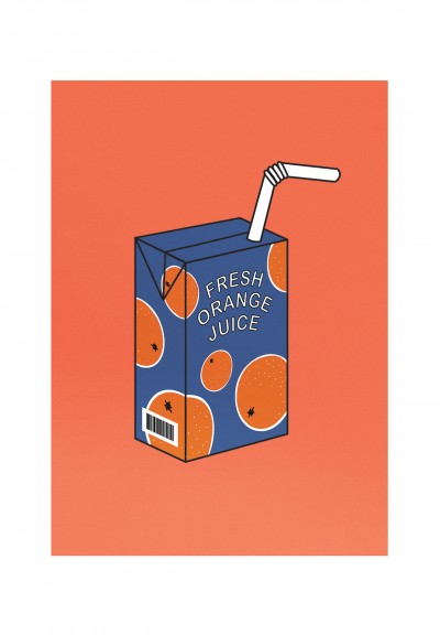 Lifestyle Orange Juice Poster