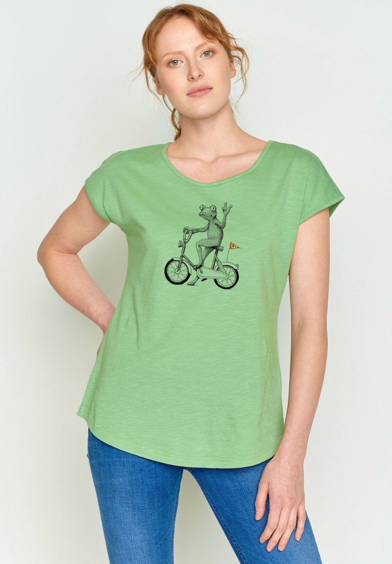 Bike Peace Frog Cool Mermaid Green