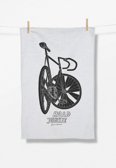 Bike Road Junkie (Tea Towel)
