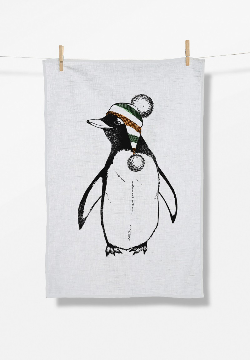 Animal Penguin Cap (Tea Towel)
