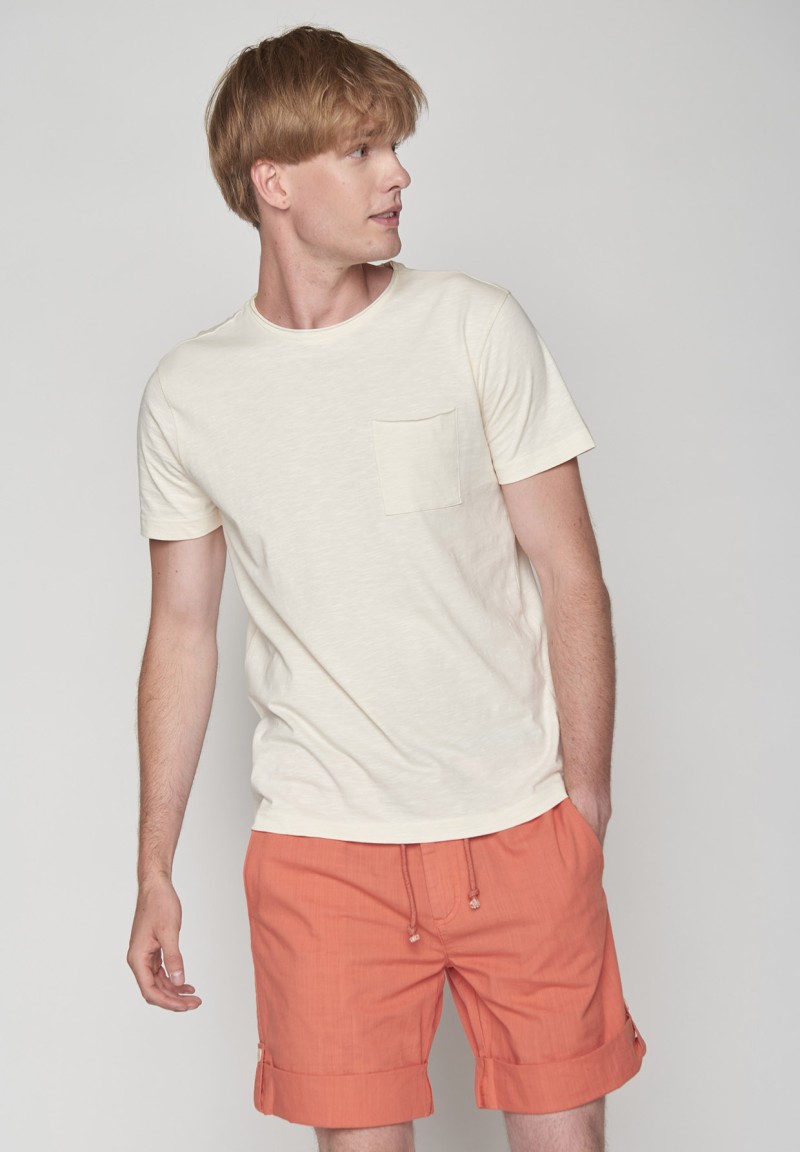 Basic Open Shirt Creme White