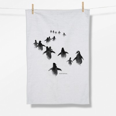 Animal Penguin Walk (Tea Towel)